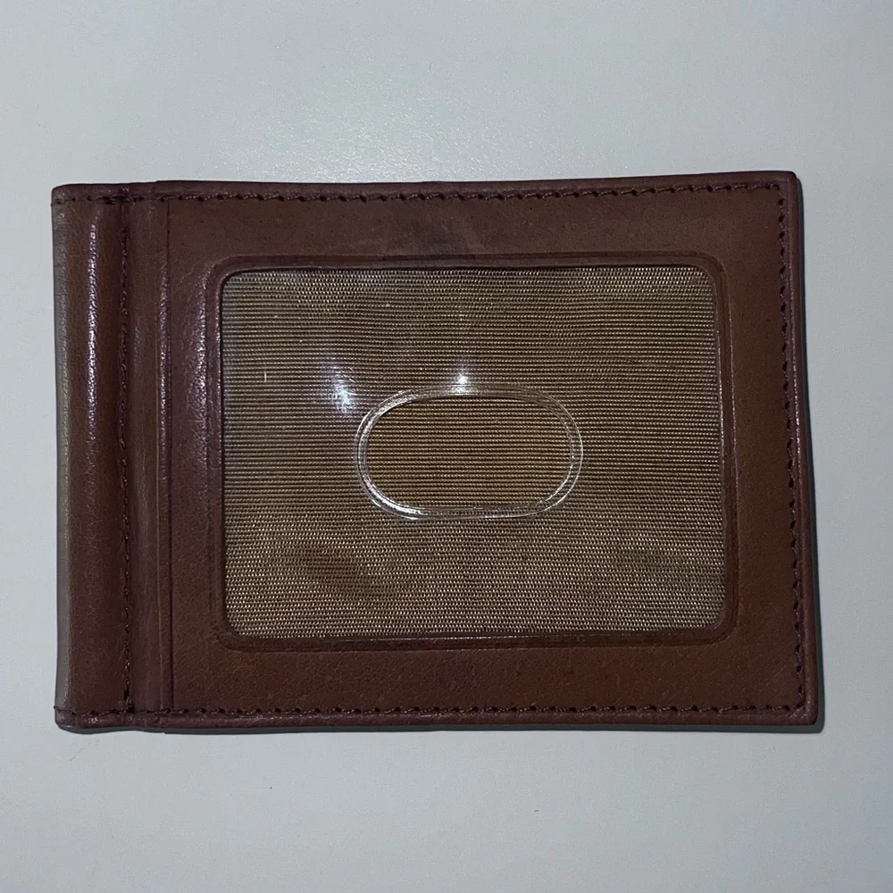 Pelle Studio Dark Brown Leather Wallet & Money Clip